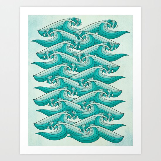 Ocean Vibes Art Print