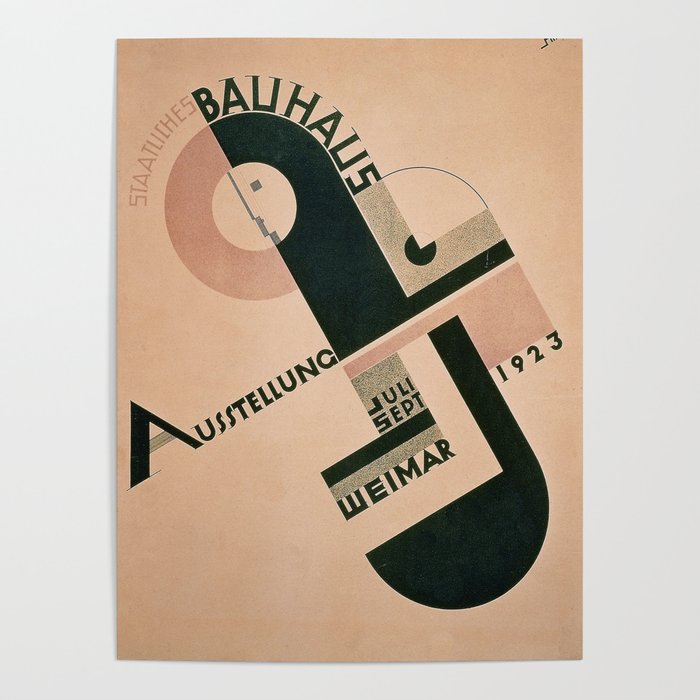 Vintage Germany, 1923 Bauhaus Poster Poster