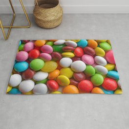 Multicolored round candies Area & Throw Rug