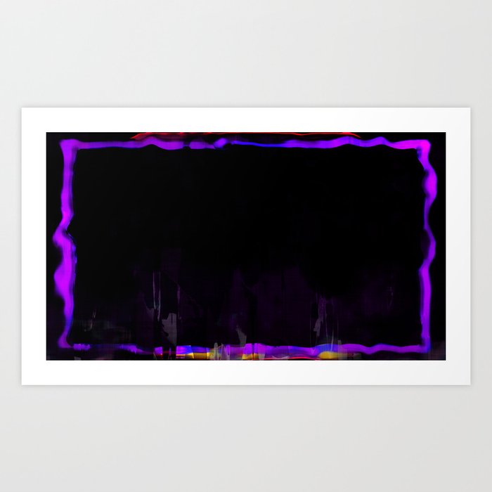 Violet pink frame Art Print