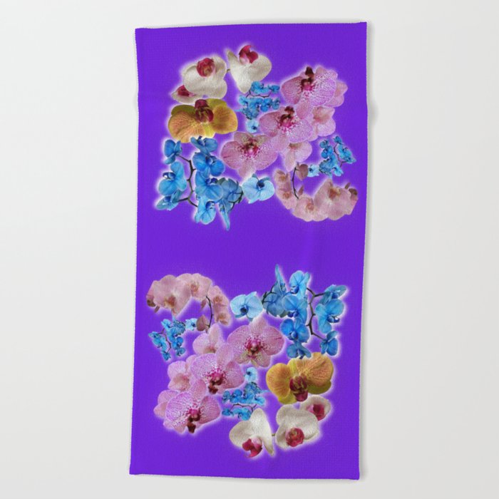 Combination of Orchids (1) Beach Towel
