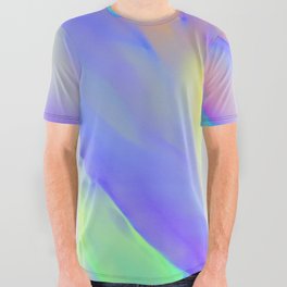 Neon Flow Nebula #10: blue All Over Graphic Tee