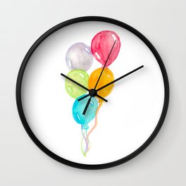 Balloons Painting Wall Clock
