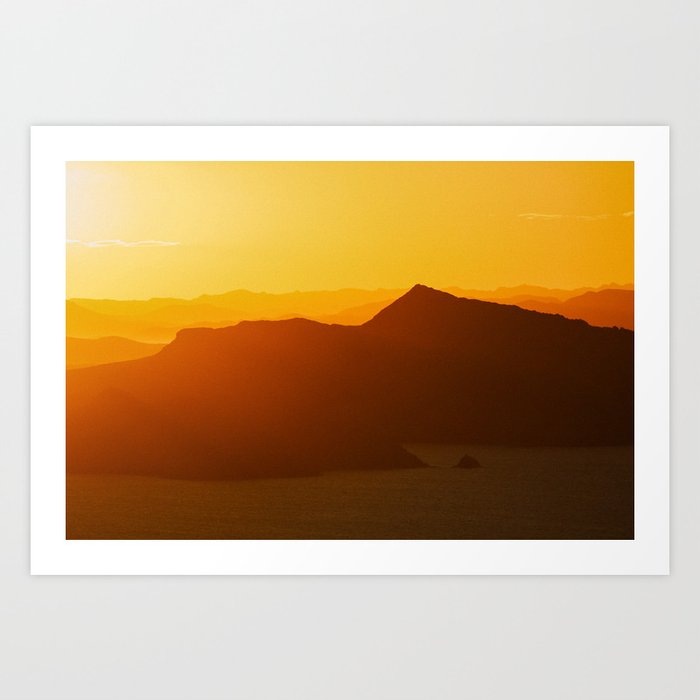 Sunset on Lake Titicaca Art Print