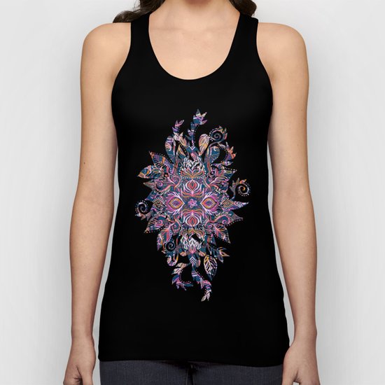 Vivid Celebration - a pattern in magenta, purple and orange Unisex Tank Top