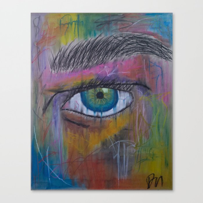 Graffiti Eye Canvas Print