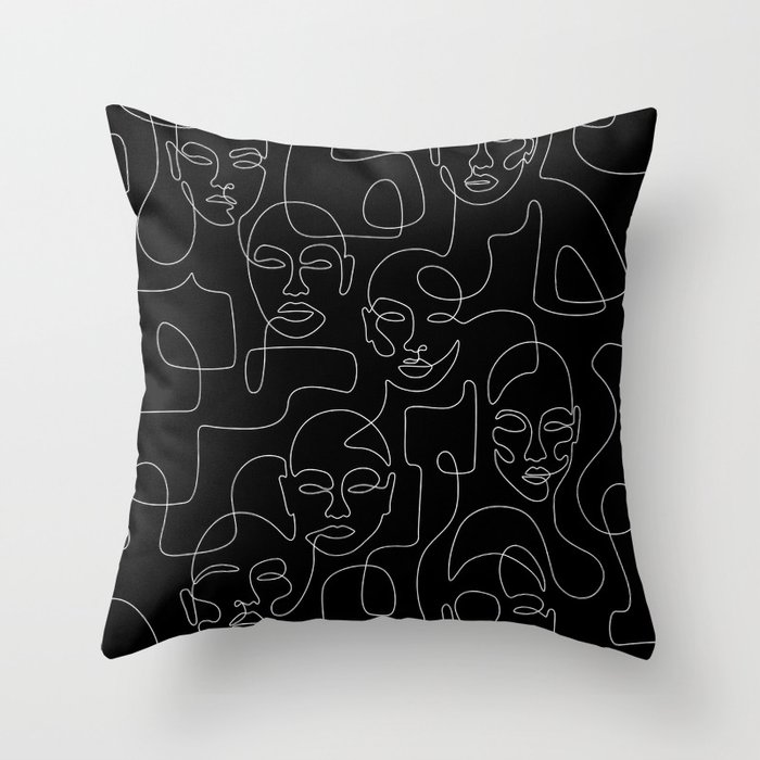 Crowded Night Throw Pillow