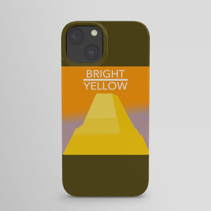 Mountain#21_cover for bright yellow iPhone Case