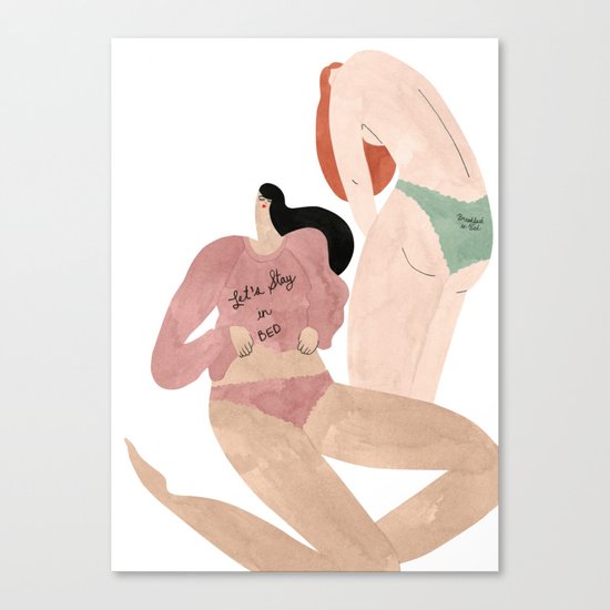 Love Stories Intimates Canvas Print