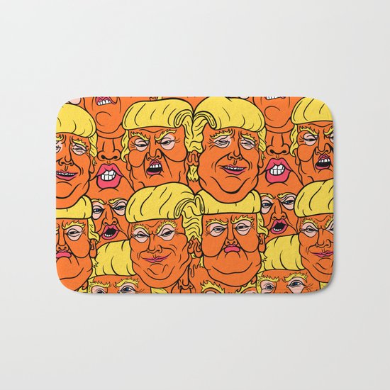Trump Nightmare Pattern Bath Mat