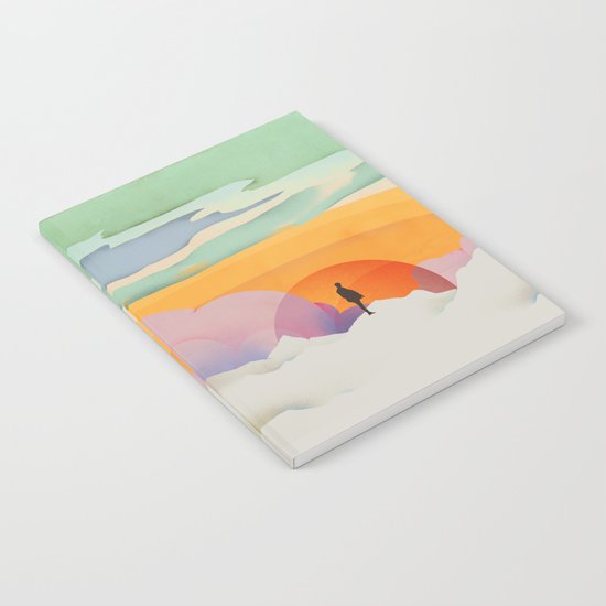 I Like to Watch the Sun Come Up - (White Version) Notebook