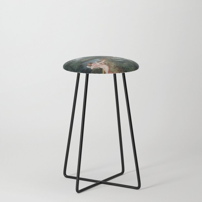 Cupid in a Forest Counter Stool