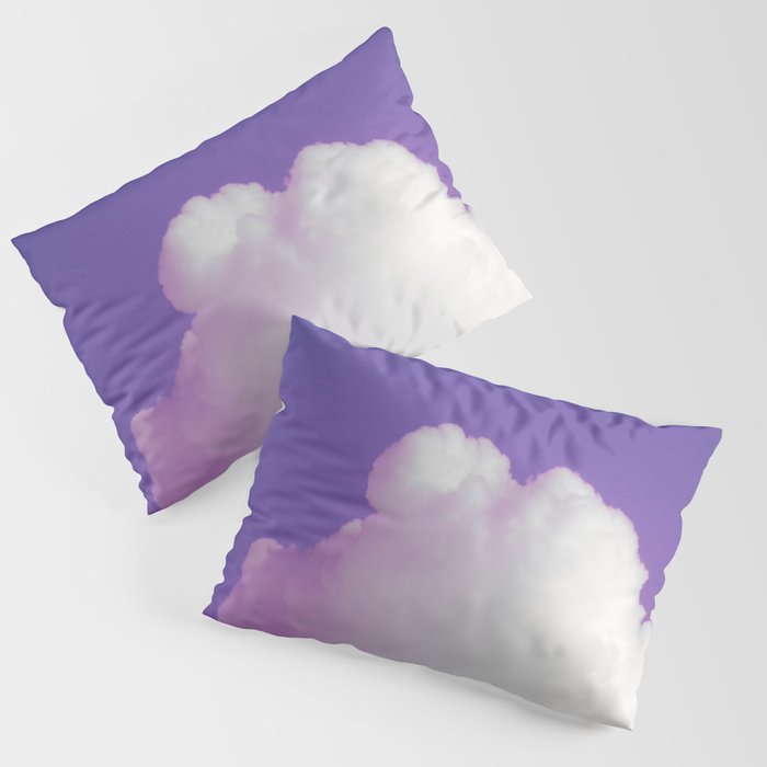 Big Fluffy Cloud Against a Purple Sky Beautiful Cloud and