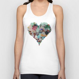 Love -  Sea Glass Heart A Unique Birthday & Father’s Day Gift Tank Top