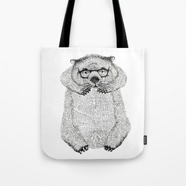Wombat with glasses Tote Bag