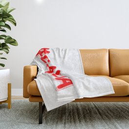 "#CANADA" Cute Expression Design. Buy Now Throw Blanket