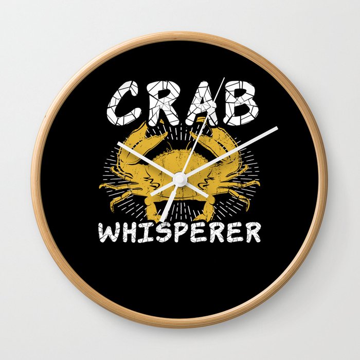 Crab Whisperer Great Seafood Boil Crawfish Boil Wall Clock