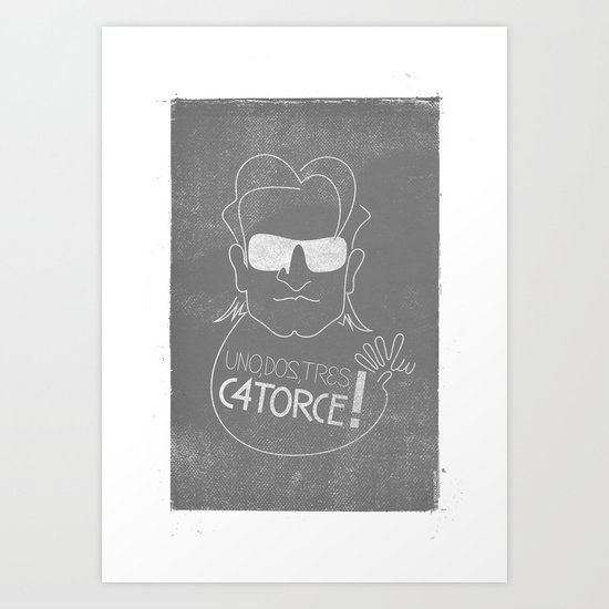 Bono Vox - 1, 2, 3, 14!? Art Print