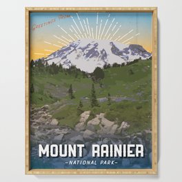 Mount Rainier Serving Tray