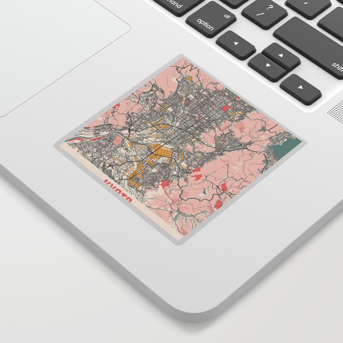 Kyoto city map Sticker