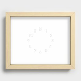 Clock In Recessed Framed Print