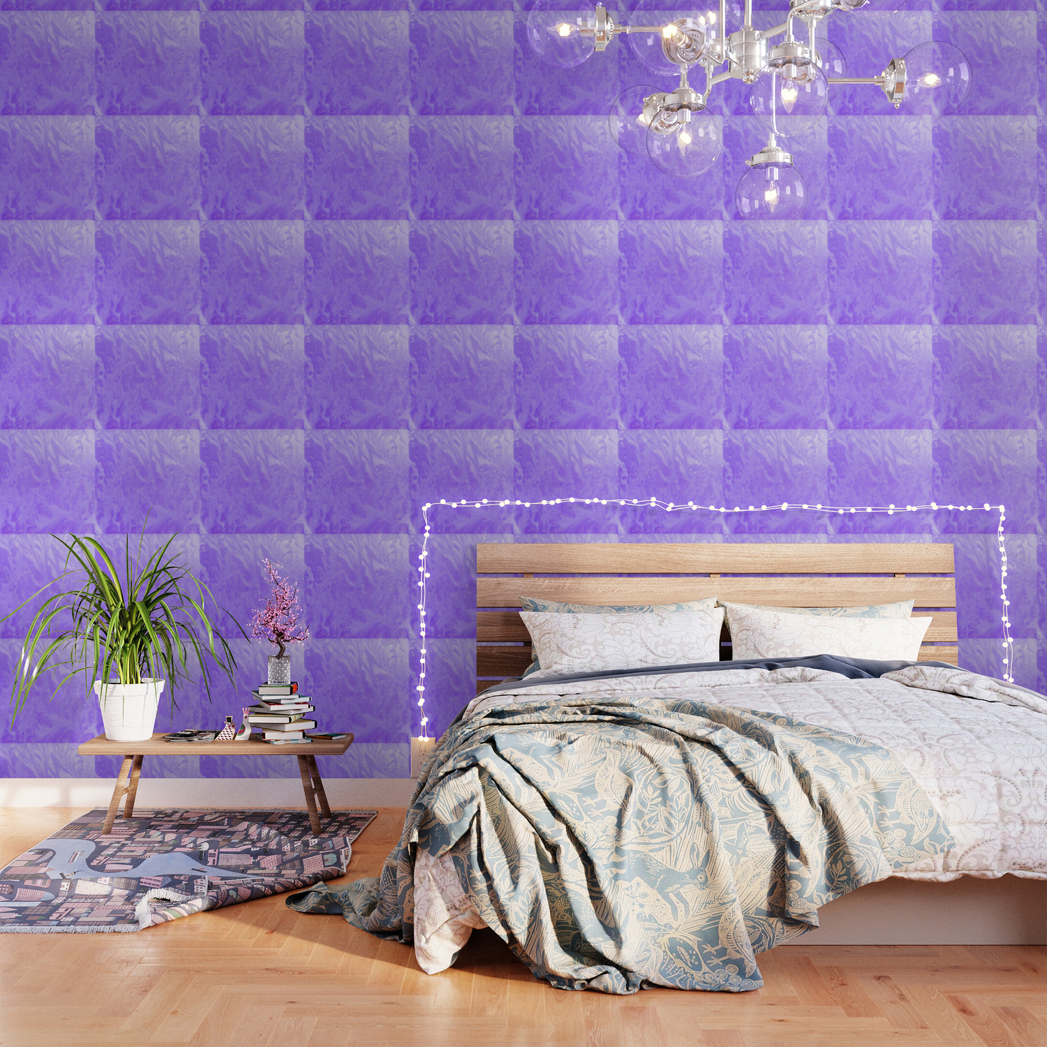 Lilac Frosting Pattern Wallpaper By Kasseggs Society6
