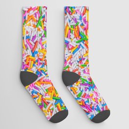 Dessert Rainbow Sprinkles Pattern Socks