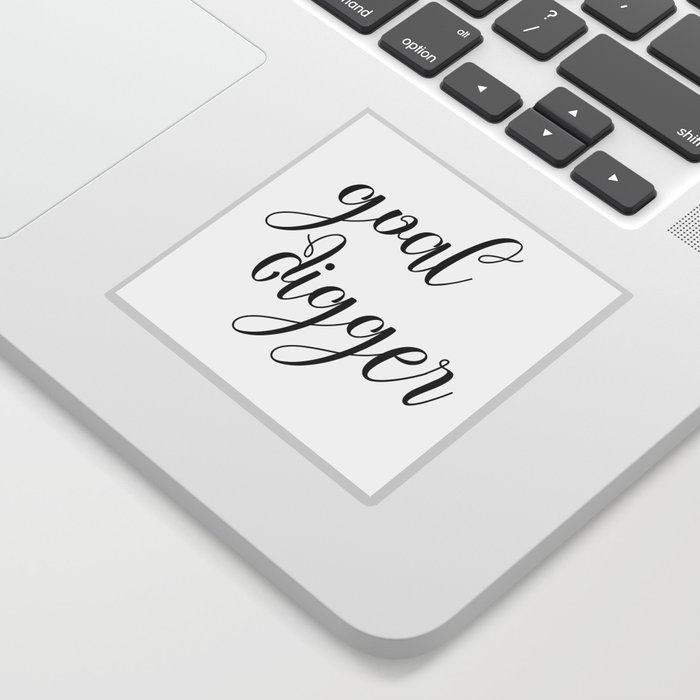 Goal Digger Wall Art Poster Digital Art Home Quote Art Typography Inspiration Quote Sticker By Artbynikola