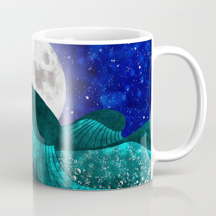 On the ocean at the magical night Coffee Mug
