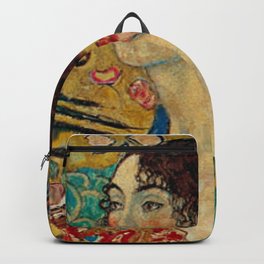 Gustav Klimt Lady With Fan Backpack