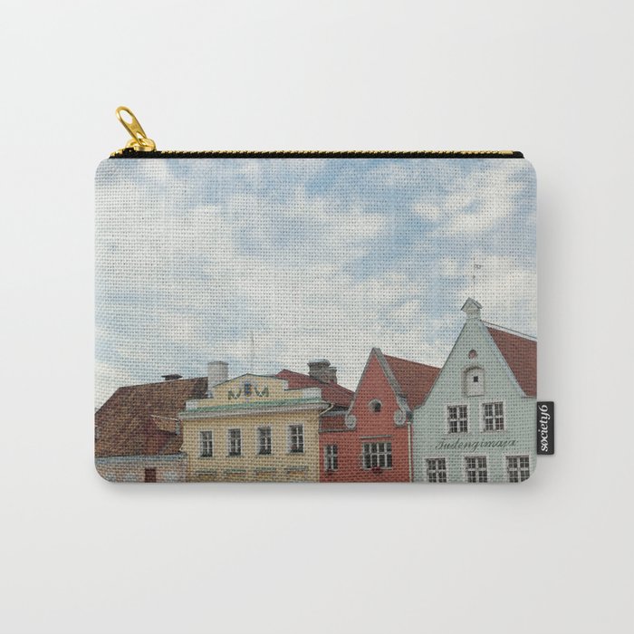 Pastel Houses Carry-All Pouch