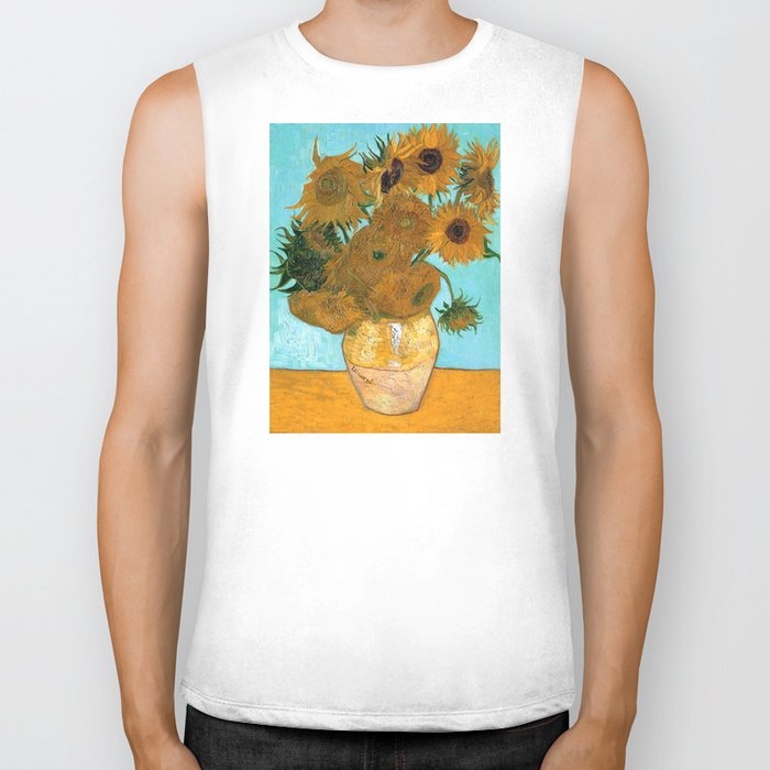 Vincent Van Gogh Still Life Vase With Twelve Sunflowers Biker