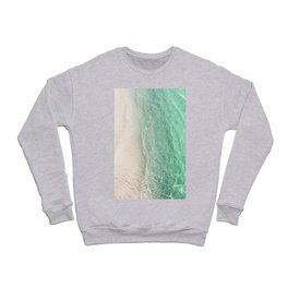 Soft Emerald Light Beige Ocean Dream #1 #water #decor #art #society6 Crewneck Sweatshirt