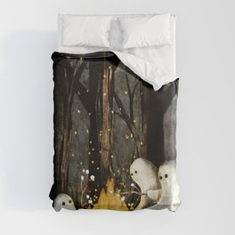 Marshmallows and ghost stories Duvet Cover