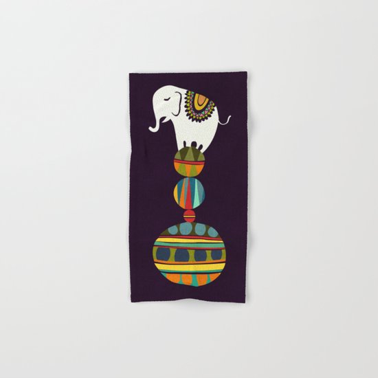 Elephant Circus Hand & Bath Towel