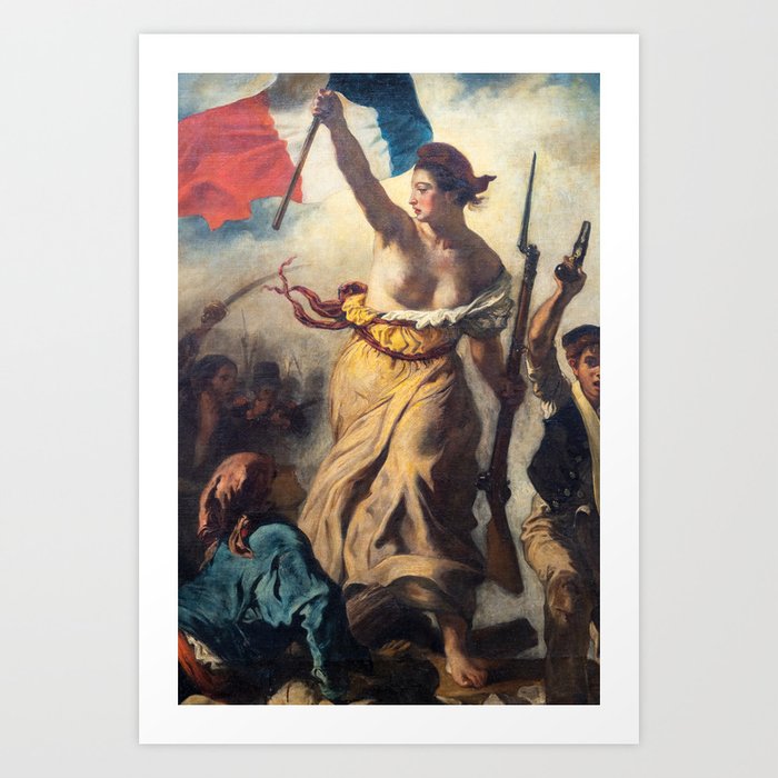 Eugene Delacroix - Liberty Leading The People Close-up Art Print