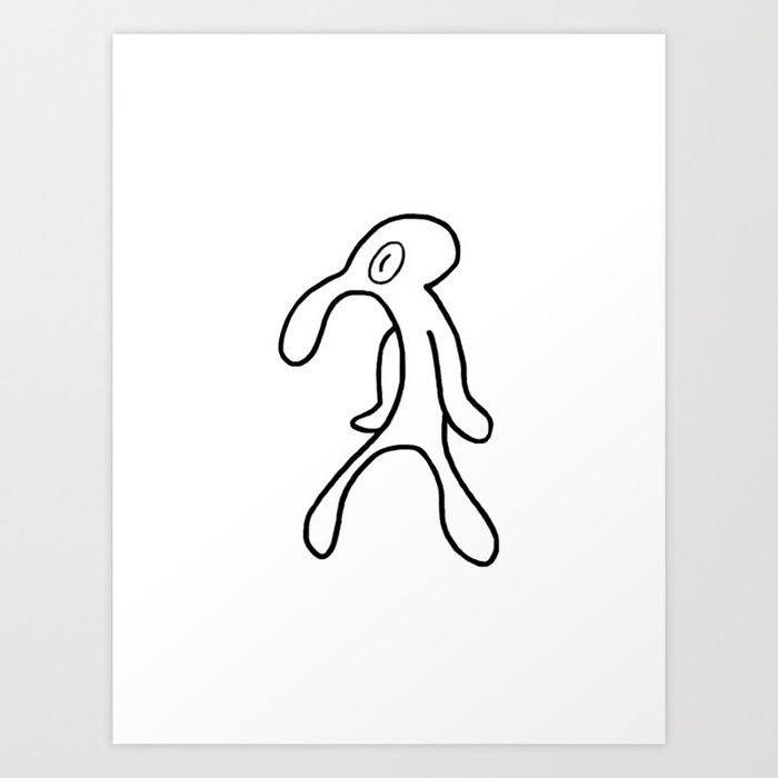 Spongebob Minimalistic Bold And Brash Art Print By Sads Society6