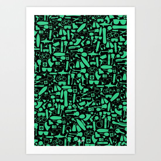 Stuff Art Print