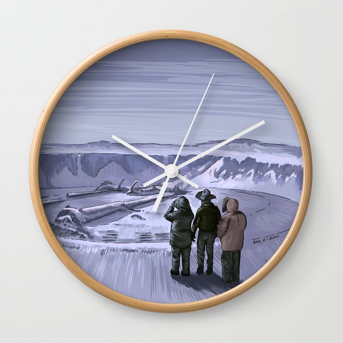 The Thing Illustration  Wall Clock