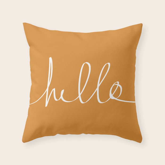 hello pumpkin pillow