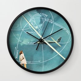 Longing (to travel again) Wall Clock