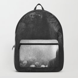 Untitled (Ritual), by Zdzisław Beksiński Backpack | Surrealism, Painting, Death, Haunting, Zdzislawbeksinski, Skull, Unearthly, Sinister, Scary, Polishpaintings 
