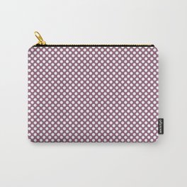 Grape Nectar and White Polka Dots Carry-All Pouch