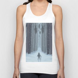 Lost in Cold Forest Unisex Tank Top
