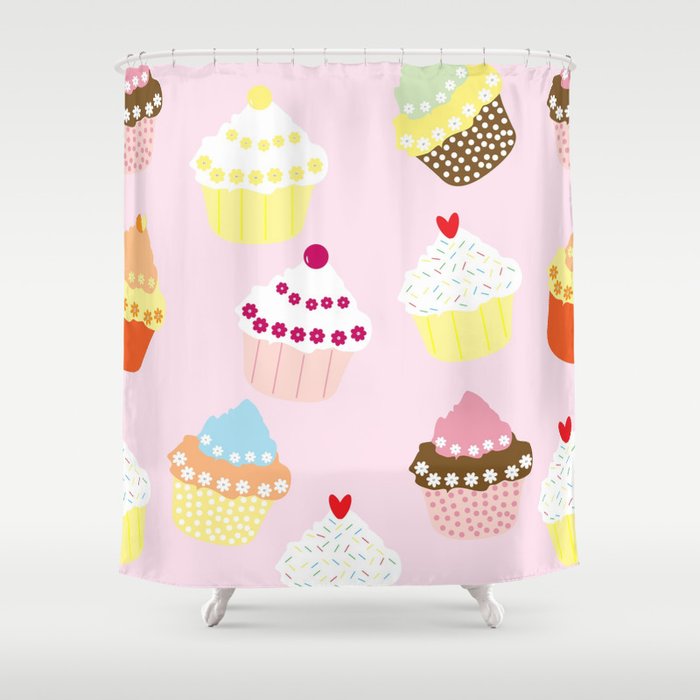 Cupcakes Galore Shower Curtain