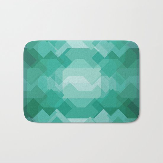 Emerald gem stone Bath Mat