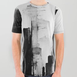 Abstract Dark Side of the Moon All Over Graphic Tee