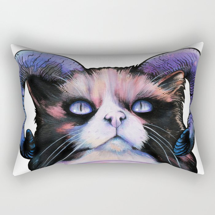 Occult Cat Lovers Ritual Rectangular Pillow