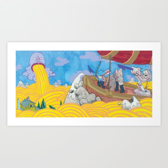 Chasing the Godhead Art Print