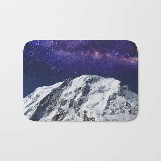 Snow + Galaxy #society6 #decor #buyart Bath Mat